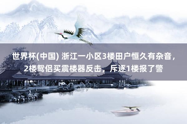世界杯(中国) 浙江一小区3楼田户恒久有杂音,2楼鸳侣买震楼器反击,斥逐1楼报了警