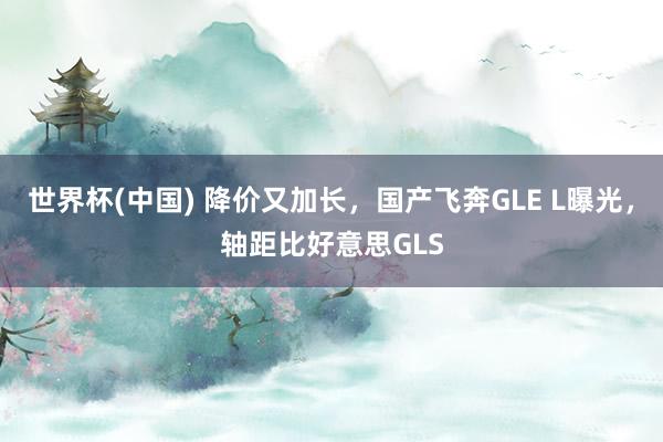 世界杯(中国) 降价又加长,国产飞奔GLE L曝光,轴距比好意思GLS