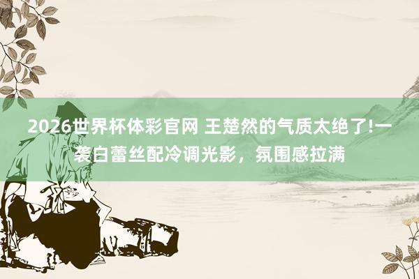2026世界杯体彩官网 王楚然的气质太绝了!一袭白蕾丝配冷调光影，氛围感拉满