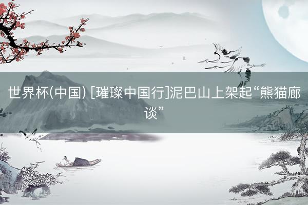 世界杯(中国) [璀璨中国行]泥巴山上架起“熊猫廊谈”