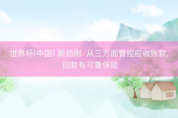 世界杯(中国) 新劲刚: 从三方面管控应收账款, 回款有可靠保险